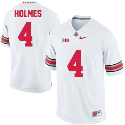 Ohio State Buckeyes Men's Santonio Holmes #4 White Authentic Nike College NCAA Stitched Football Jersey WU19T60VA